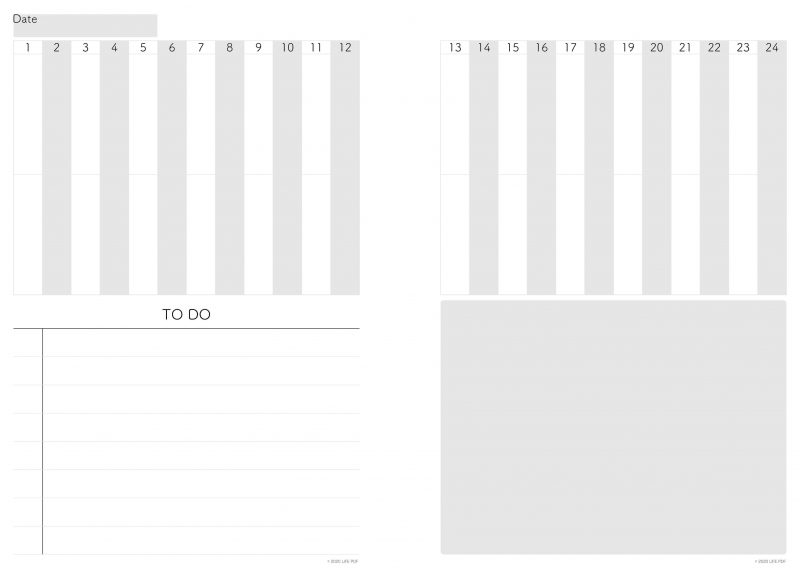デイリープランナーPDF・ブラック