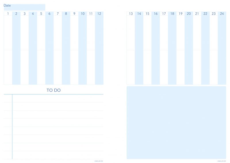 デイリープランナーPDF・スカイ