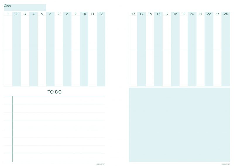 デイリープランナーPDF・グリーン